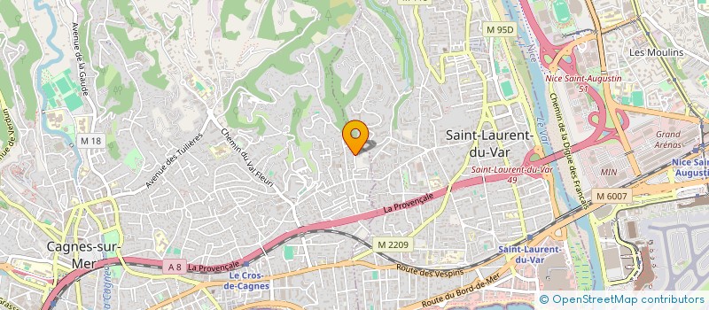 localisation de l'entreprise QUATRE CHEMINS à CAGNES-SUR-MER