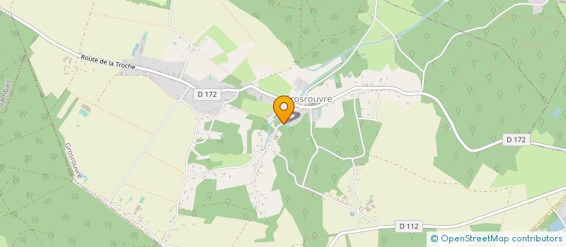 localisation de l'entreprise QUATRE CHENES DE GROSROUVRE  GROSROUVRE