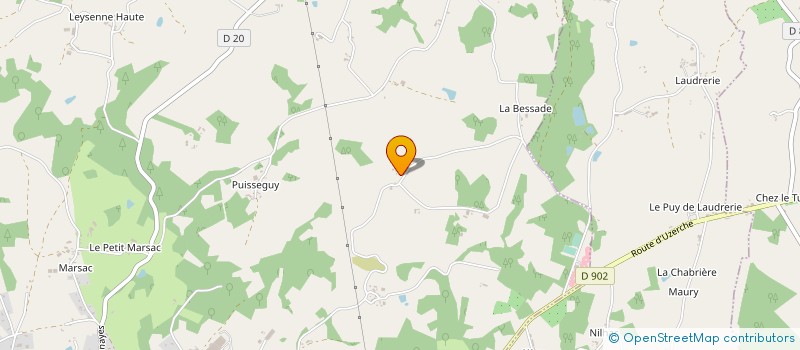 localisation de l'entreprise QUATRE CYL  LUBERSAC