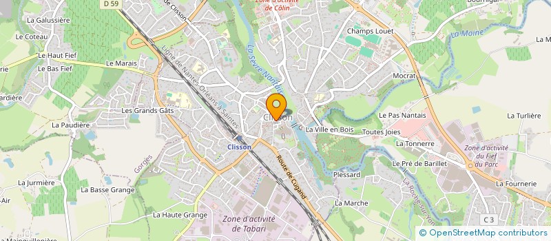 localisation de l'entreprise QUATRE EPICES à CLISSON