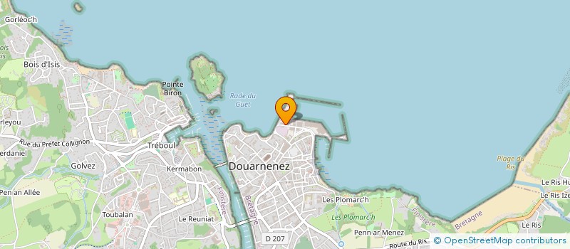 localisation de l'entreprise QUATRE ET DEMI à DOUARNENEZ