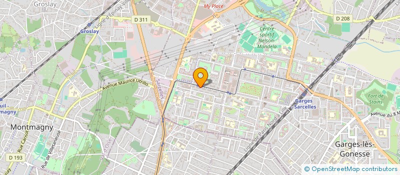 localisation de l'entreprise QUATRE ETOILES à SARCELLES