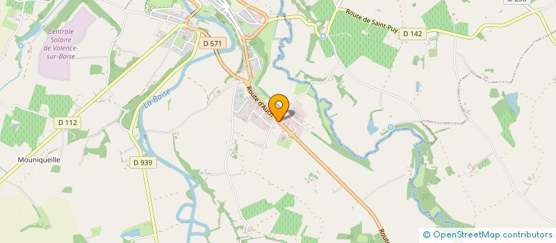 localisation de l'entreprise QUATRE F  VALENCE-SUR-BAISE