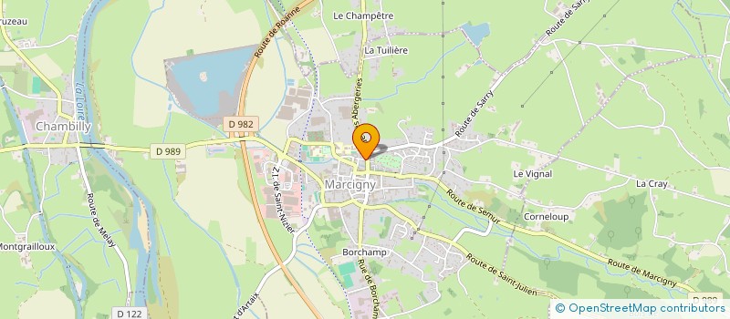 localisation de l'entreprise QUATRE FLEURS EN BRIONNAIS  MARCIGNY