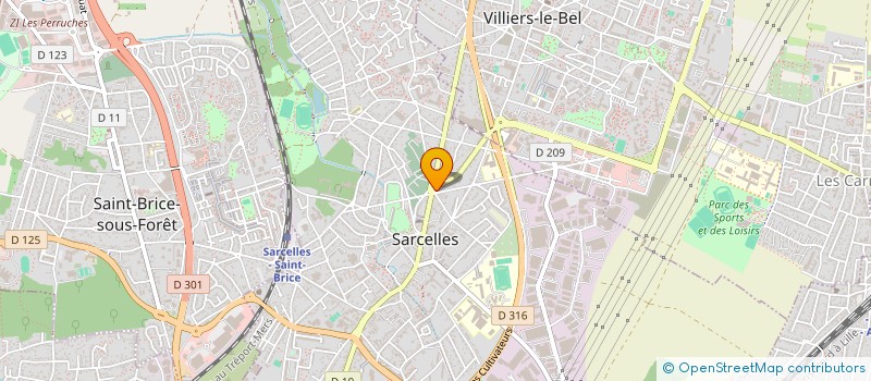localisation de l'entreprise QUATRE FRERES à SARCELLES