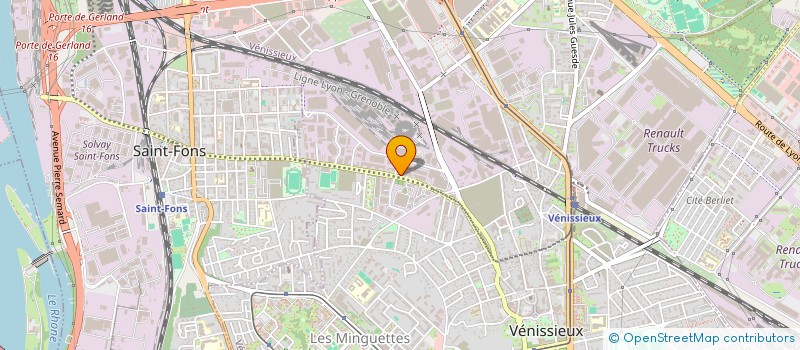 localisation de l'entreprise QUATRE'HEURES à VENISSIEUX
