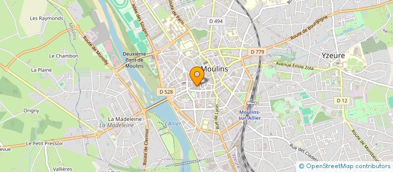 localisation de l'entreprise QUATRE HORIZONS  MOULINS