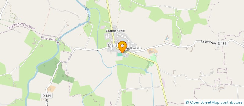 localisation de l'entreprise QUATRE L  SEGRE-EN-ANJOU BLEU