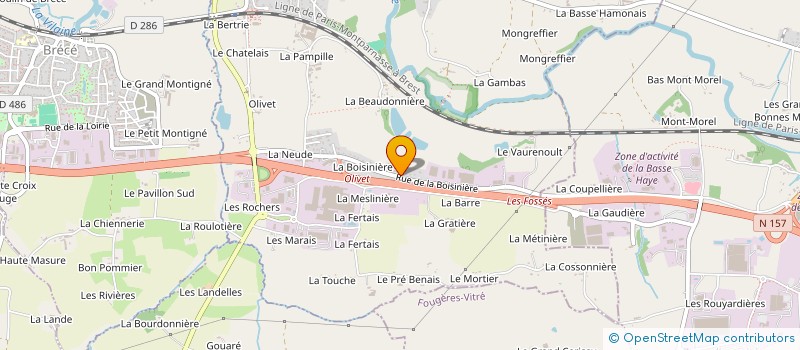 localisation de l'entreprise QUATRE MERS  SERVON-SUR-VILAINE