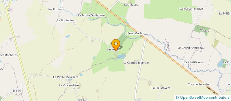 localisation de l'entreprise QUATRE PA (S) EN MAYENNE - PATRIMOINE, PARCS ET JARDINS, PASSION, PARTAGE  MESLAY-DU-MAINE