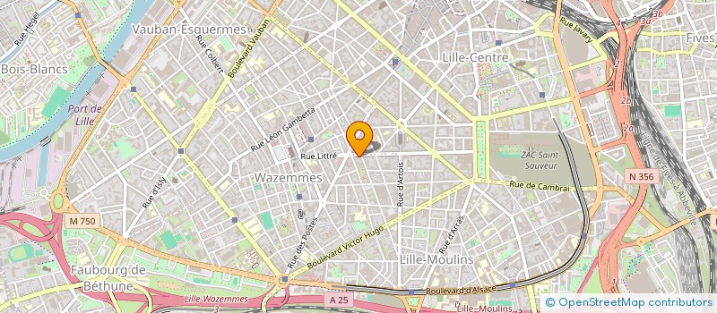 localisation de l'entreprise QUATRE PAR TROIS à LILLE