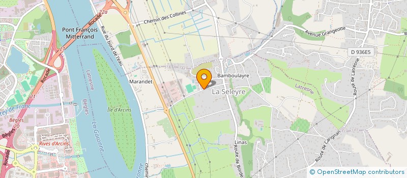 localisation de l'entreprise QUATRE PINS (OU 4 PINS) à LATRESNE