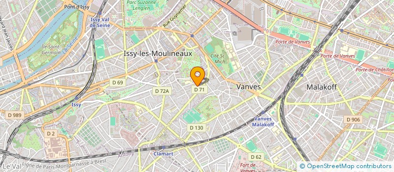 localisation de l'entreprise QUATRE POINT CINQ à ISSY-LES-MOULINEAUX