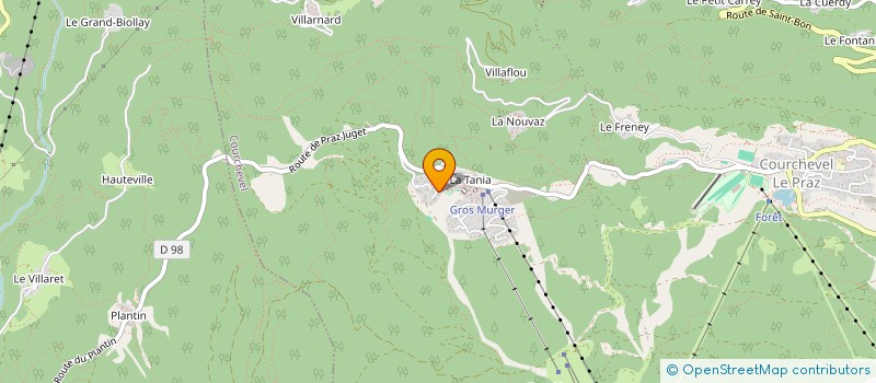 localisation de l'entreprise QUATRE POIRES à COURCHEVEL