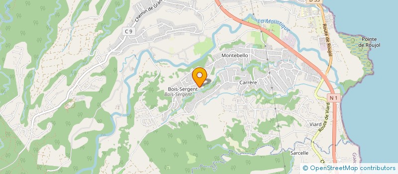 localisation de l'entreprise QUATRE POUR UN  PETIT-BOURG