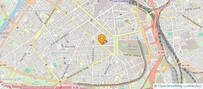 localisation de l'entreprise QUATRE-QUARTS à LILLE