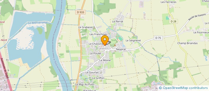 localisation de l'entreprise QUATRE-QUARTS DE CUR  FAREINS