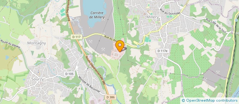 localisation de l'entreprise QUATRE R  MILLERY