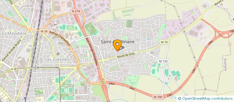localisation de l'entreprise QUATRE SAISONS VOYAGES à SAINT-APOLLINAIRE