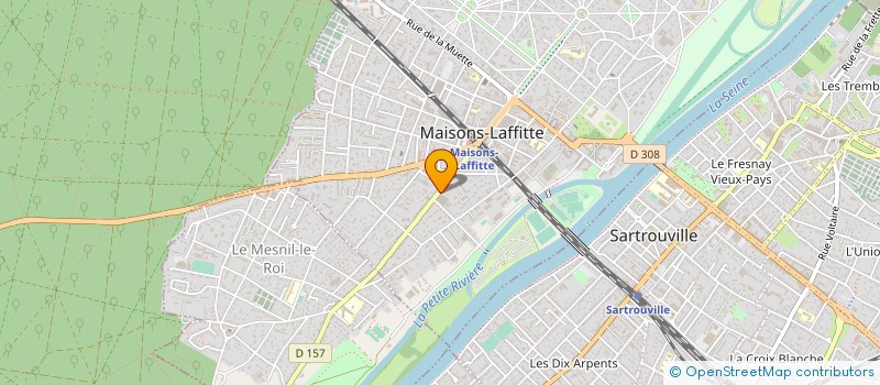 localisation de l'entreprise QUATRE SENS  MAISONS-LAFFITTE