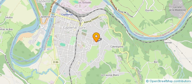 localisation de l'entreprise QUATRE SOLEILS  CAPDENAC-GARE