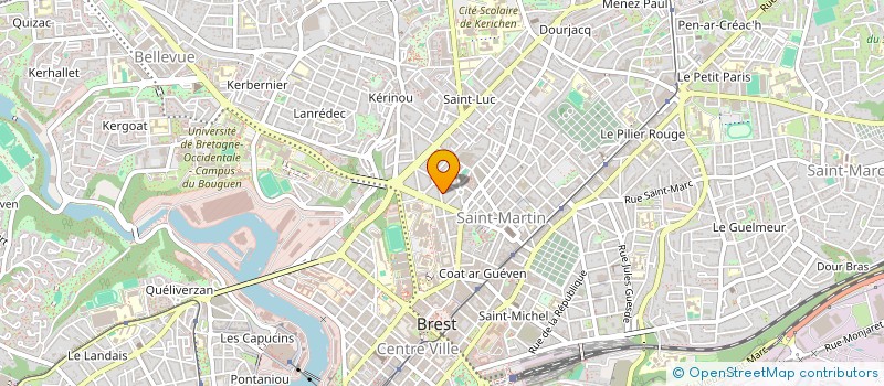 localisation de l'entreprise QUATRE SOMME  BREST