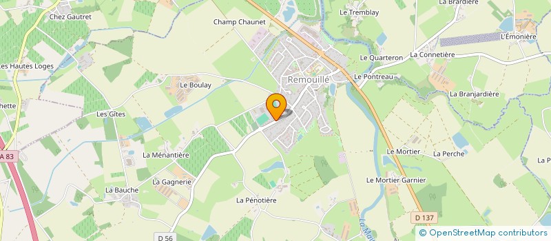 localisation de l'entreprise QUATRE TREFLES  REMOUILLE