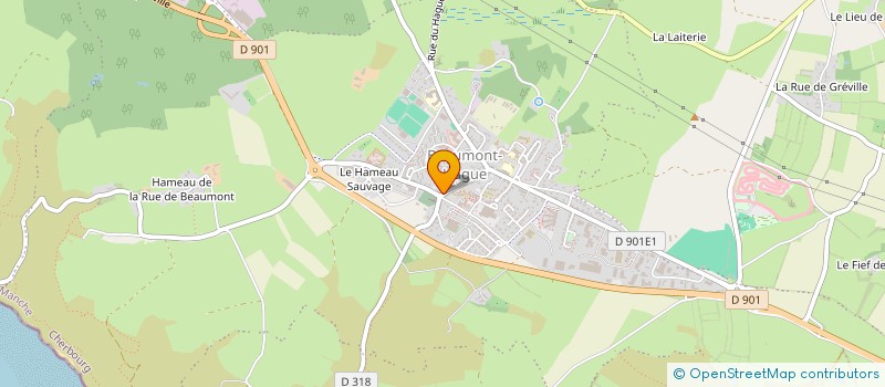 localisation de l'entreprise QUATRE-VINGT QUATRE-VINGT-HUIT  LA HAGUE