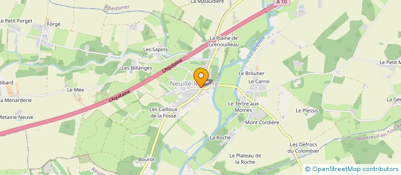 localisation de l'entreprise QUATRE VINGT TROIS TOURS  NEUILLE-LE-LIERRE