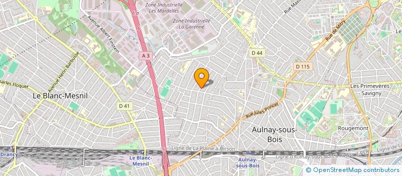 localisation de l'entreprise QUATRE VINGTS TRESORS (93OR) à AULNAY-SOUS-BOIS