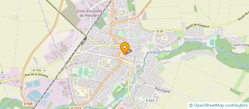 localisation de l'entreprise QUATRE VOIX à PITHIVIERS