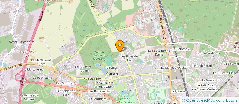 localisation de l'entreprise QUATRELLEMENT NOUS à SARAN
