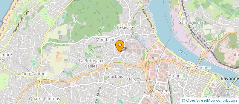 localisation de l'entreprise QUATREMES  ANGLET