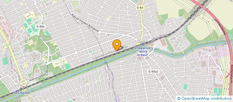 localisation de l'entreprise QUATRENE TAXI  MITRY-MORY