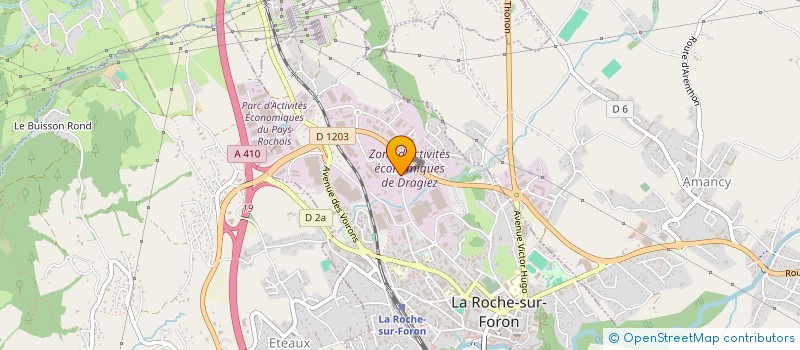 localisation de l'entreprise QUATRESSES  LA ROCHE-SUR-FORON