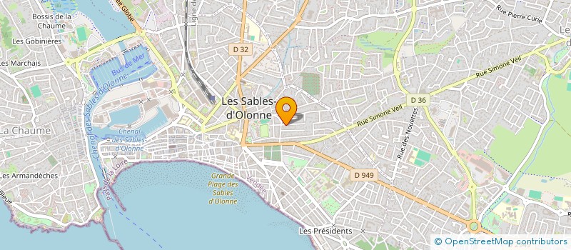 localisation de l'entreprise QUATRIEME DIMENSION à LES SABLES D'OLONNE
