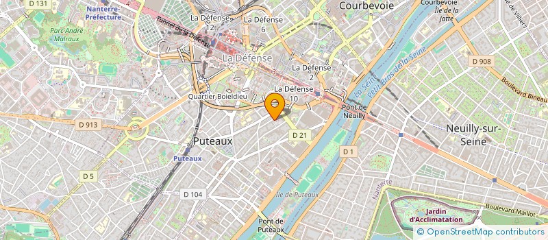 localisation de l'entreprise QUATRO M  PUTEAUX