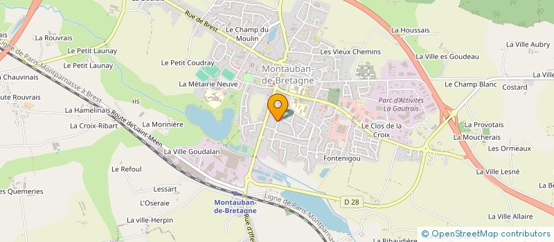 localisation de l'entreprise QUATRO PILARES HOLDING  MONTAUBAN-DE-BRETAGNE