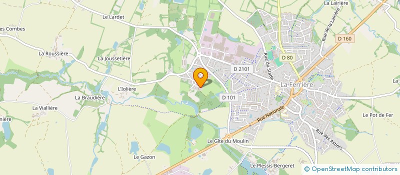 localisation de l'entreprise QUATROVIA à LA FERRIERE