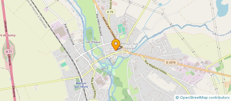 localisation de l'entreprise QUATTRES M  MEHUN-SUR-YEVRE