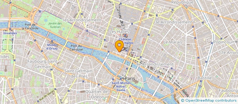 localisation de l'entreprise QUATTRO à PARIS