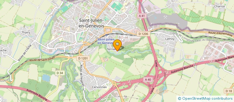 localisation de l'entreprise QUATTRO  SAINT-JULIEN-EN-GENEVOIS