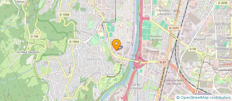 localisation de l'entreprise QUATTRO  SEYSSINS