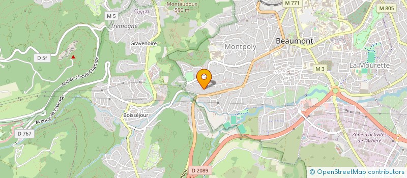 localisation de l'entreprise QUATTRO C  BEAUMONT