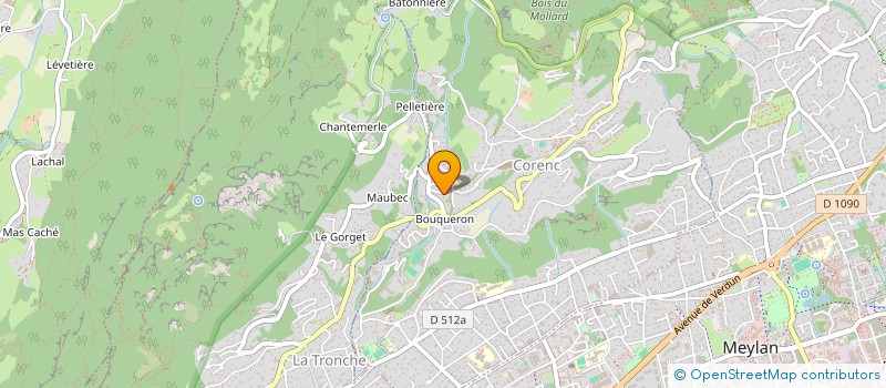 localisation de l'entreprise QUATTRO IMMO  CORENC