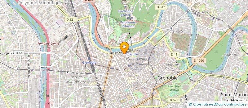 localisation de l'entreprise QUATTRO INVEST  GRENOBLE