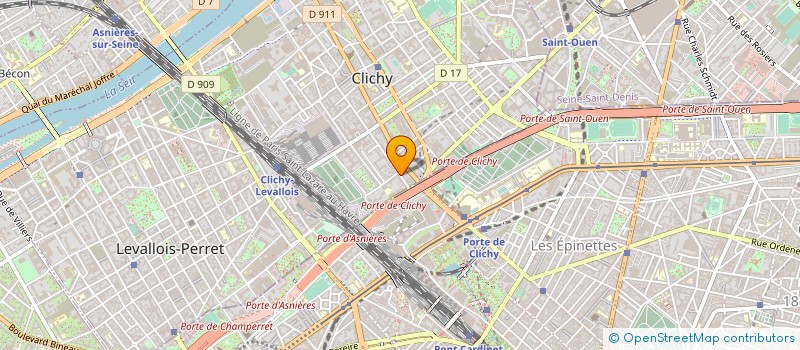 localisation de l'entreprise QUATTRO STAGIONI à CLICHY