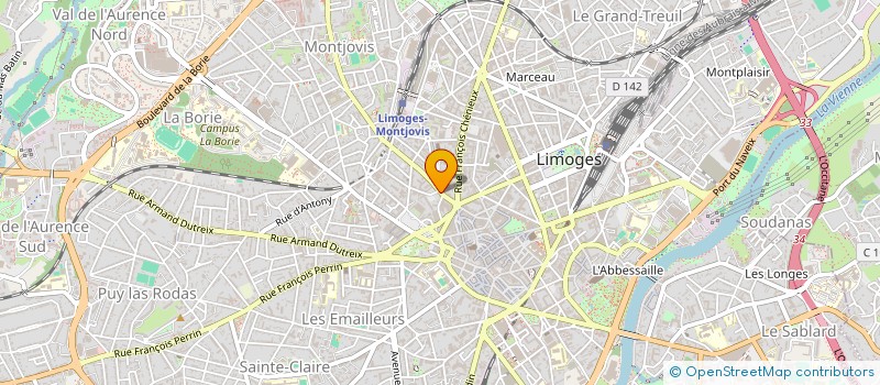 localisation de l'entreprise QUATTRODECIM à LIMOGES