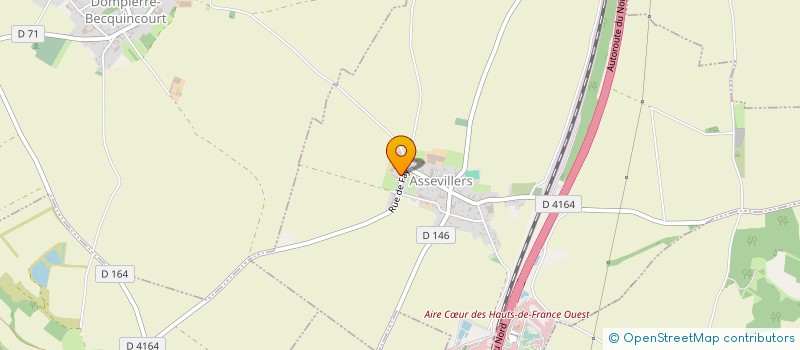localisation de l'entreprise QUATTUOR AVENIR  ASSEVILLERS