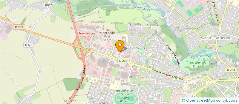 localisation de l'entreprise QUATUOR à ARRAS